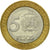 Moneda, República Dominicana, Franz Joseph I, 5 Pesos, 2002, MBC, Bimetálico