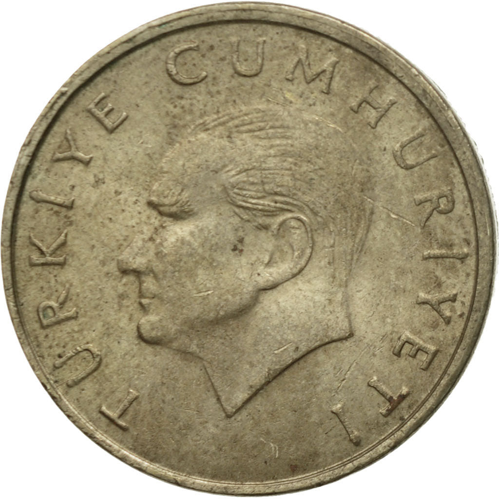 Munten, Turkije, 10000 Lira, 10 Bin Lira, 1996, FR, Copper-Nickel-Zinc