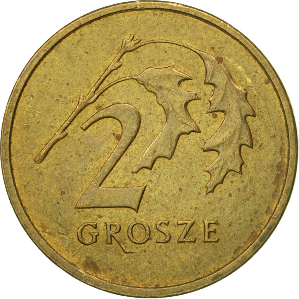 Moneta, Polonia, 2 Grosze, 2005, Warsaw, BB, Ottone, KM:277