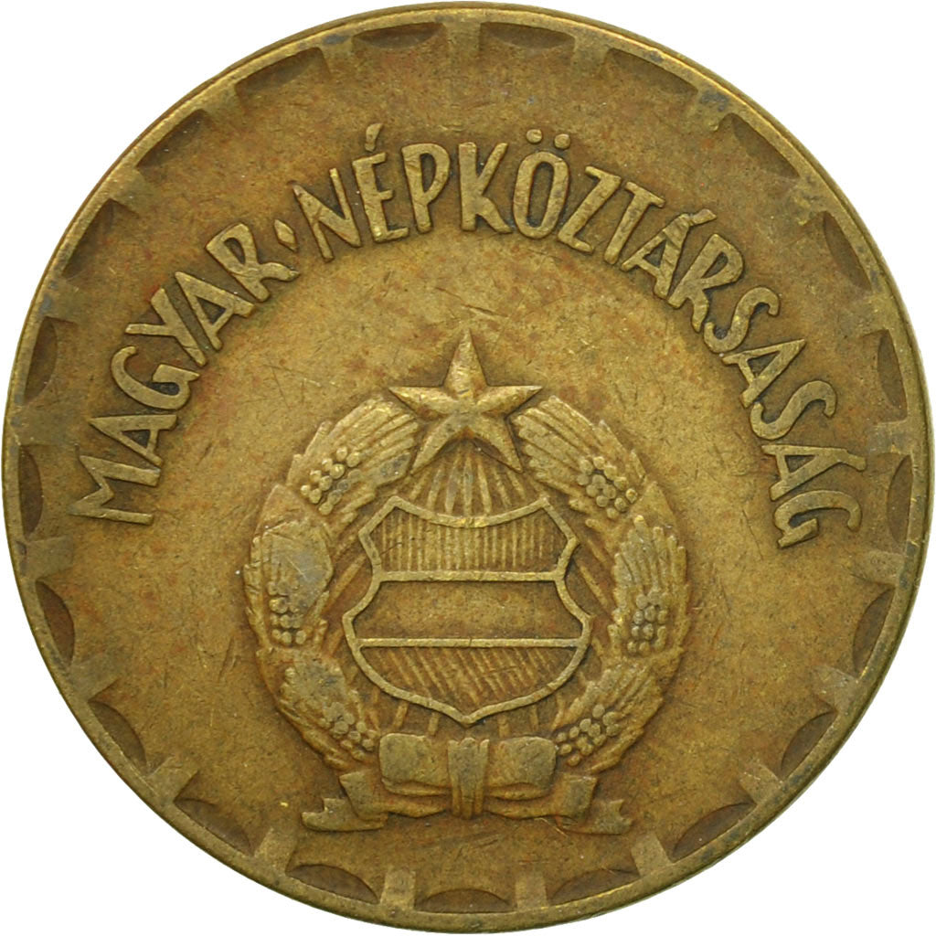 Coin, Hungary, 2 Forint, 1970, Budapest, VF(30-35), Brass, KM:591