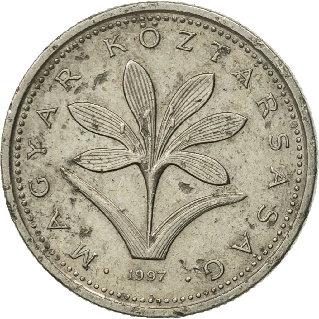 Coin, Hungary, 2 Forint, 1997, Budapest, VF(20-25), Copper-nickel, KM:693