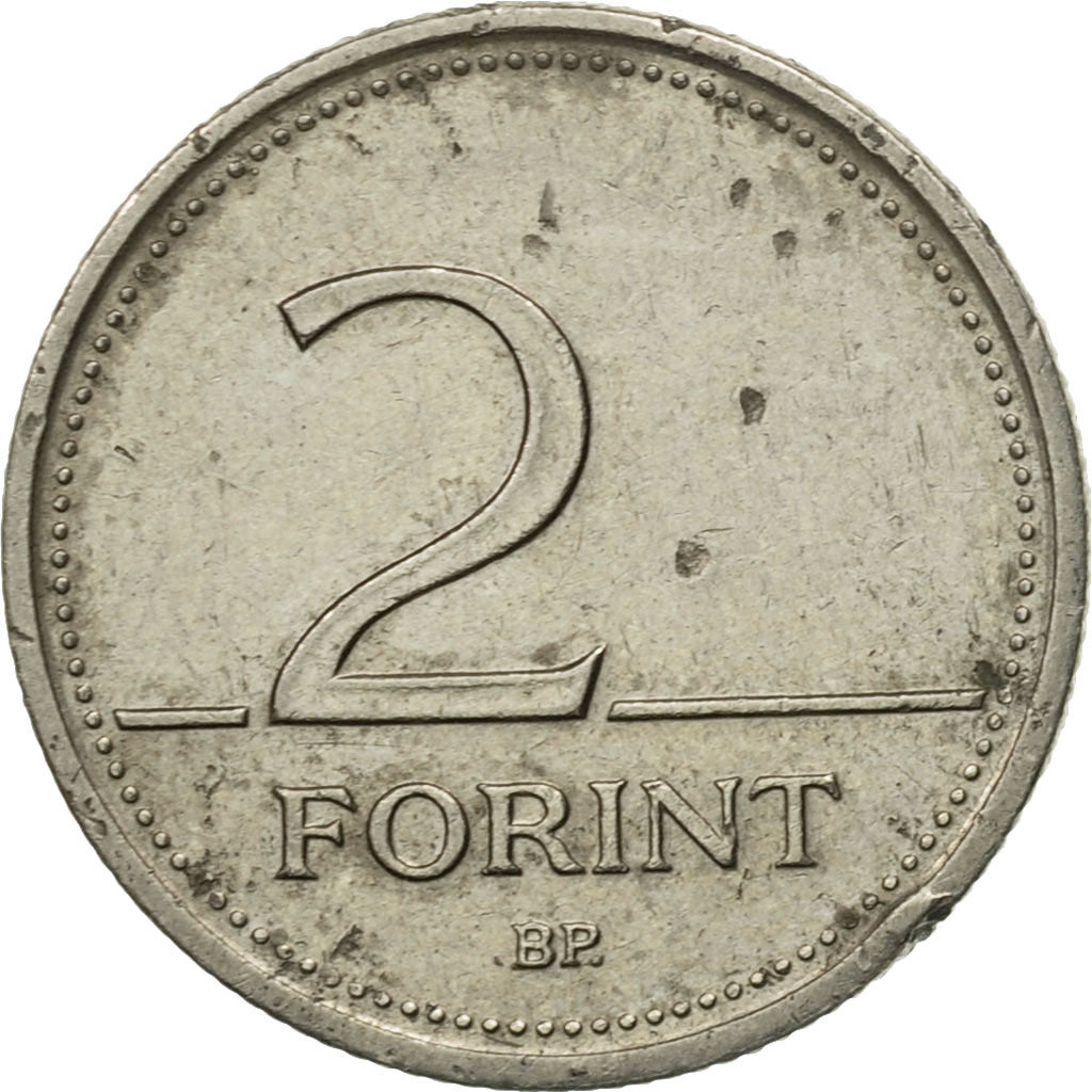Coin, Hungary, 2 Forint, 1997, Budapest, VF(20-25), Copper-nickel, KM:693
