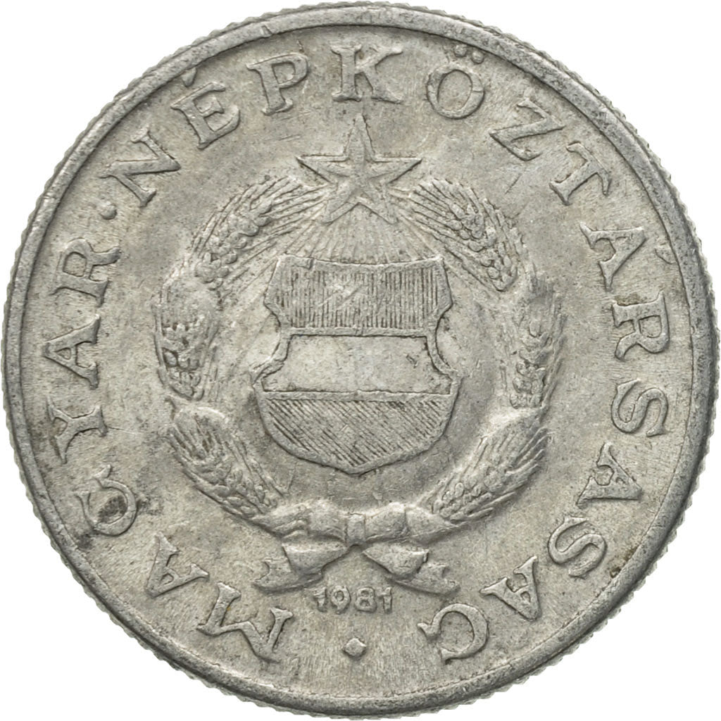 Coin, Hungary, Forint, 1981, Budapest, VF(20-25), Aluminum, KM:575