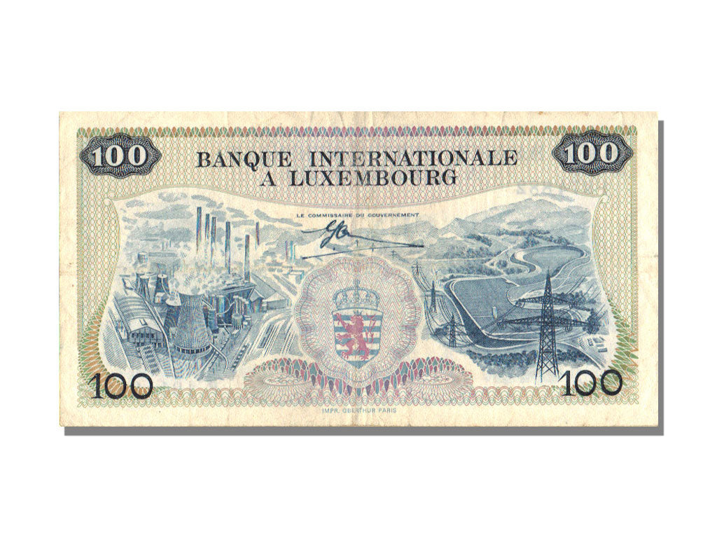 Luxembourg, 100 Francs, 1968, 1968-05-01, AU(55-58)