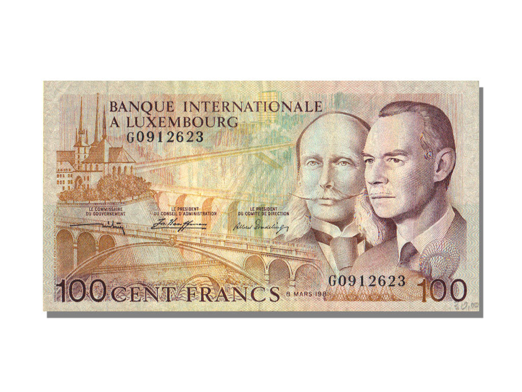 Luxembourg, 100 Francs, 1981, 1981-03-08, AU(55-58)