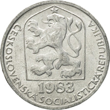 Coin, Czechoslovakia, 10 Haleru, 1983, AU(50-53), Aluminum, KM:80