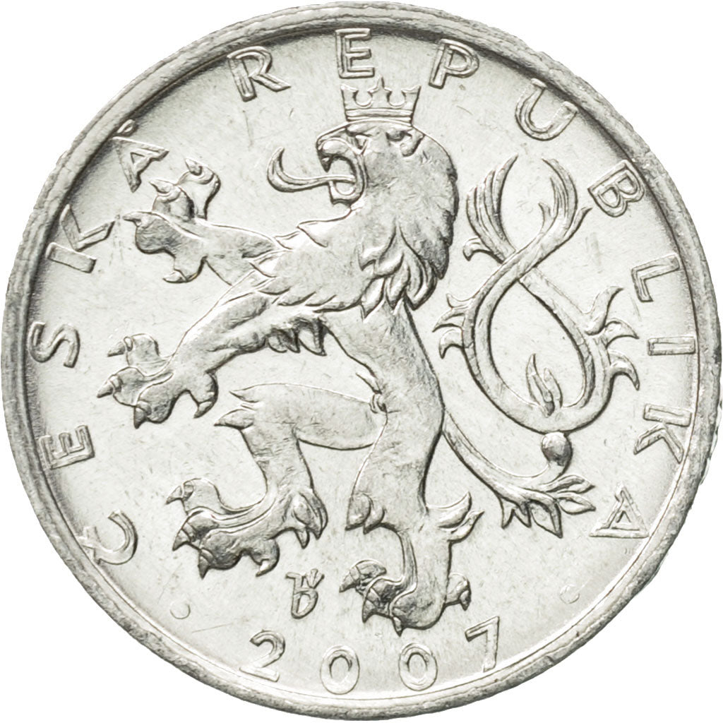 Coin, Czech Republic, 50 Haleru, 2007, Jablonec nad Nisou, VF(30-35), Aluminum