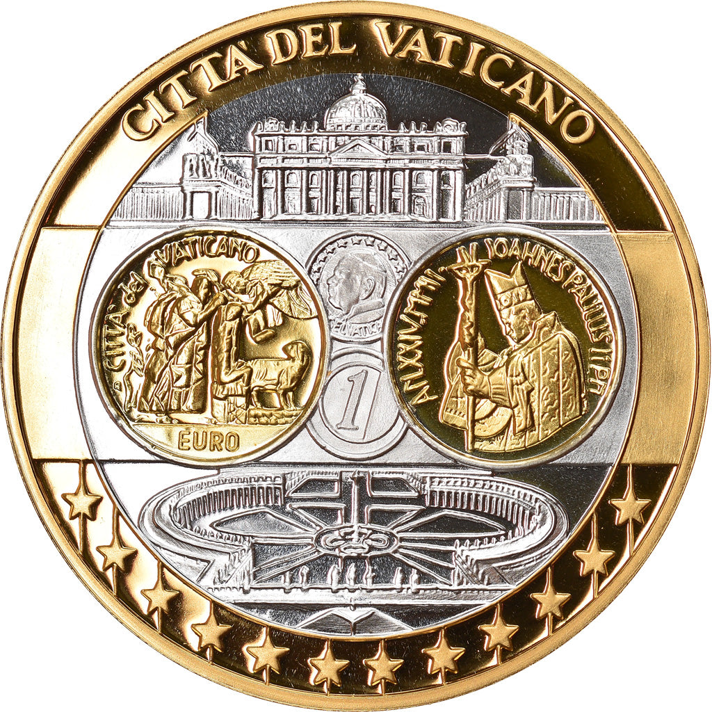 Vaticaan, Medaille, L'Europe, Vatican, FDC, Zilver