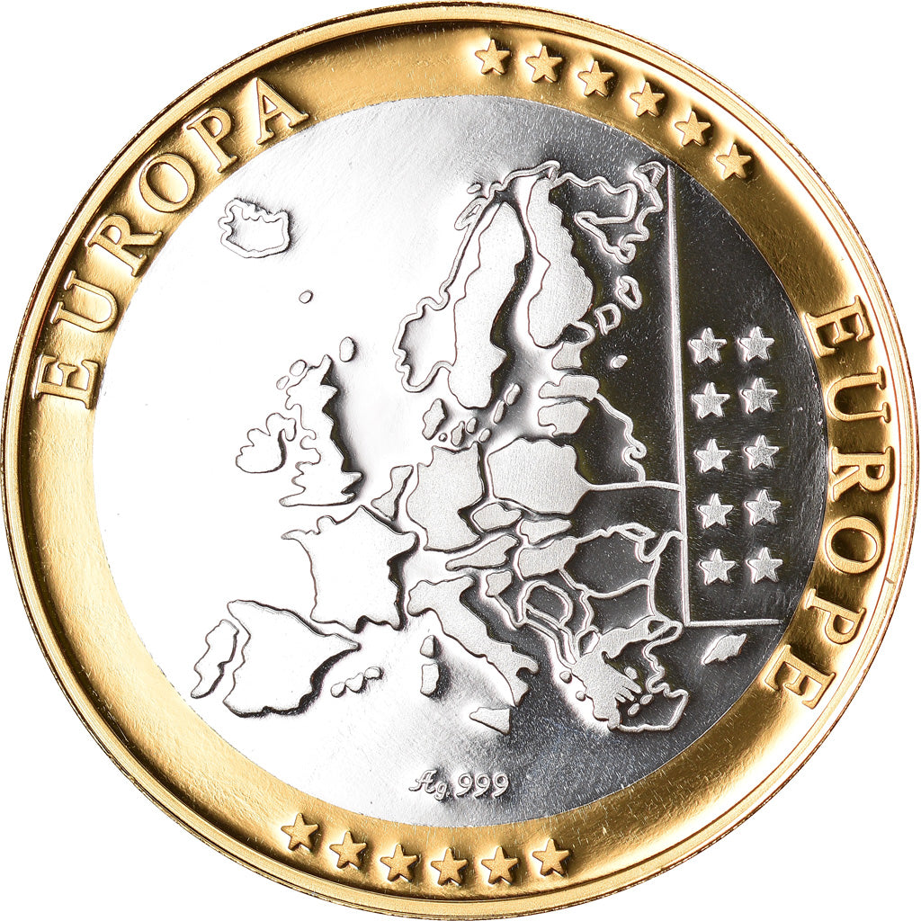 Vaticaan, Medaille, L'Europe, Vatican, FDC, Zilver