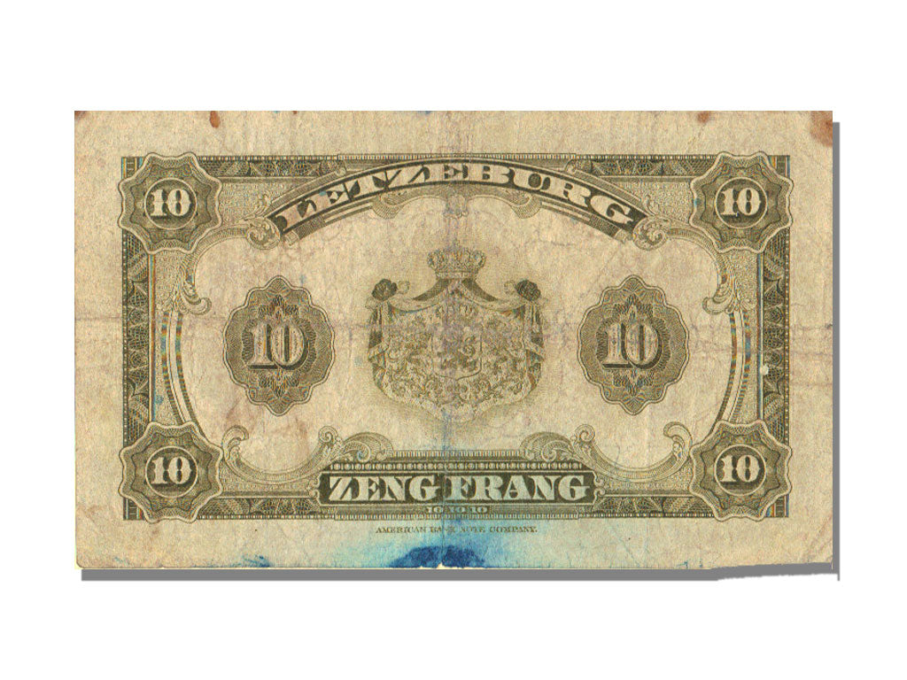 Luxembourg, 10 Francs, VF(30-35)