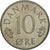 Moneta, Danimarca, Margrethe II, 10 Öre, 1988, Copenhagen, BB, Rame-nichel
