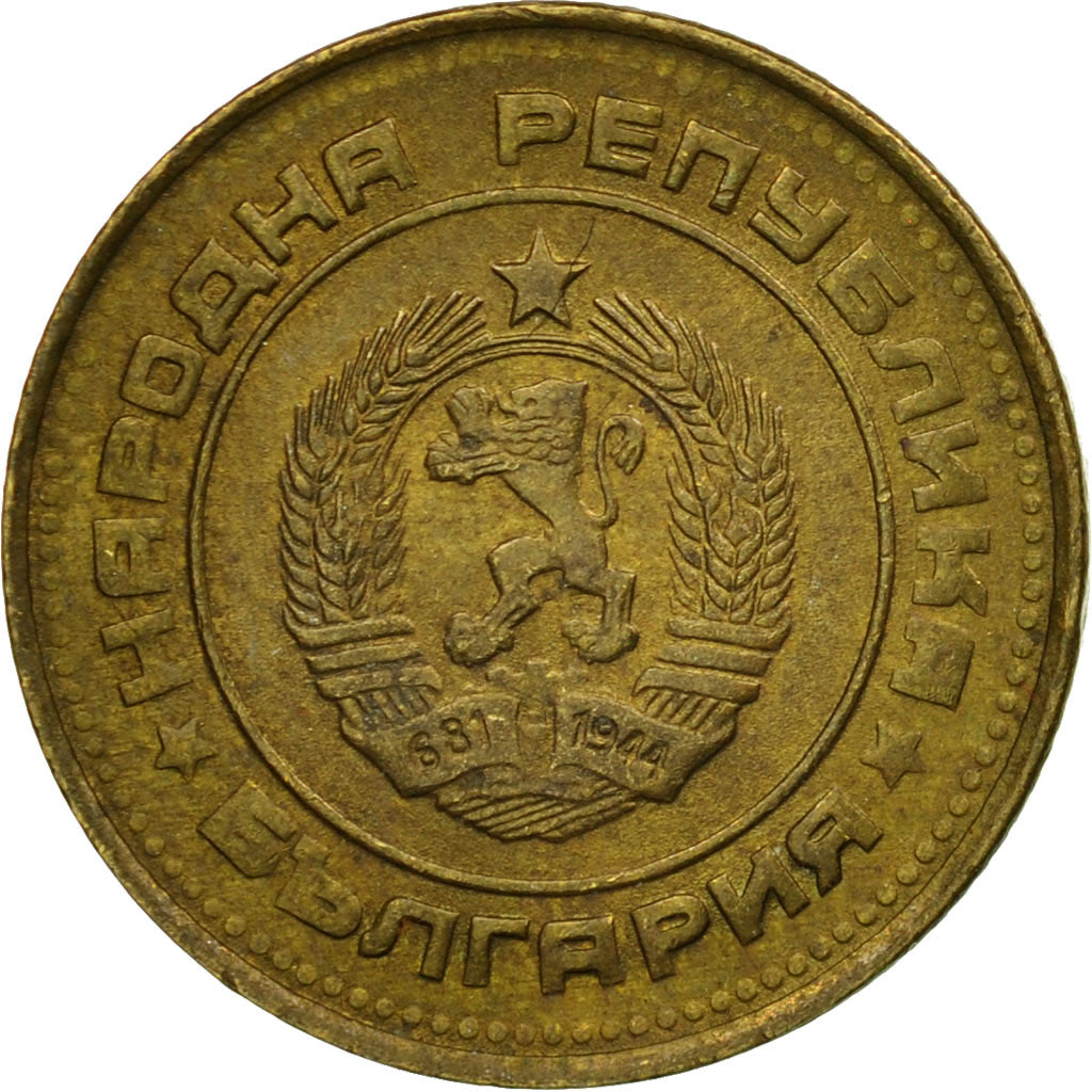Coin, Bulgaria, 2 Stotinki, 1989, EF(40-45), Brass, KM:85