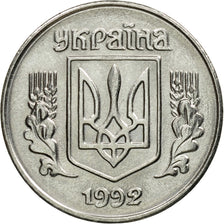 Coin, Ukraine, Kopiyka, 1992, AU(55-58), Stainless Steel, KM:6