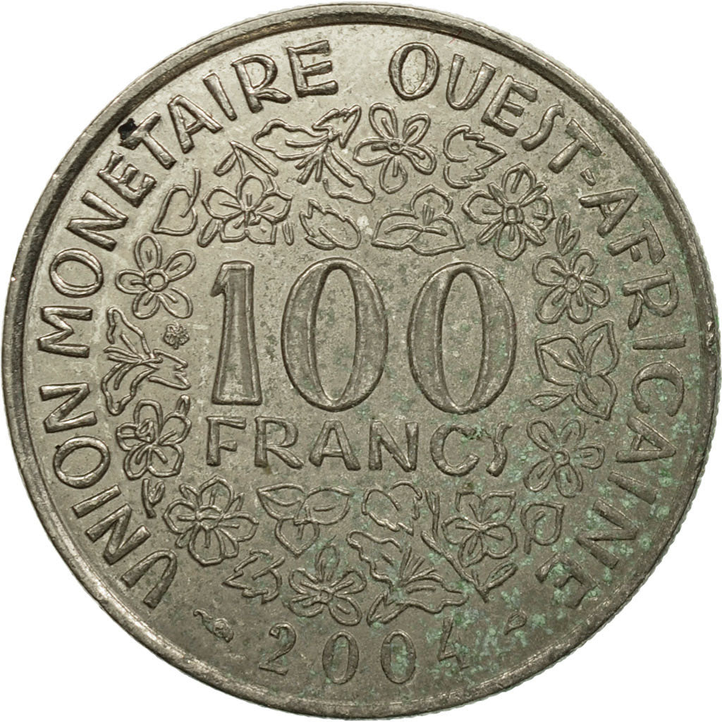 Coin, West African States, 100 Francs, 2004, Paris, VF(20-25), Nickel, KM:4
