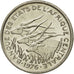 Coin, Central African States, 50 Francs, 1976, Paris, AU(55-58), Nickel, KM:11