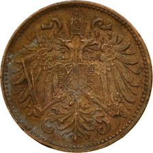 Coin, Austria, Franz Joseph I, 2 Heller, 1897, EF(40-45), Bronze, KM:2801