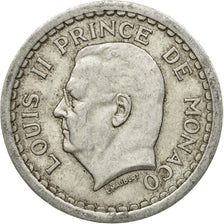 Coin, Monaco, Louis II, Franc, Undated (1943), Poissy, VF(20-25), Aluminum