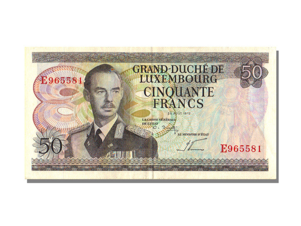 Banknote, Luxembourg, 50 Francs, 1972, 1972-08-25, UNC(63)