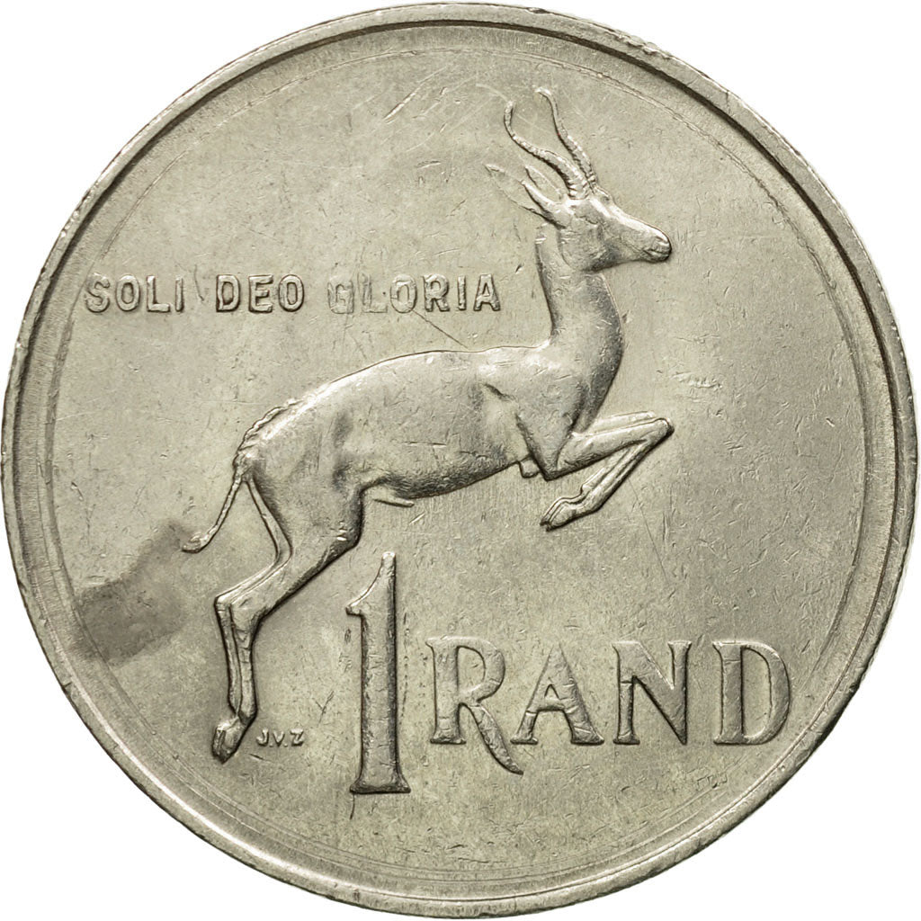 Coin, South Africa, Rand, 1990, EF(40-45), Nickel, KM:141