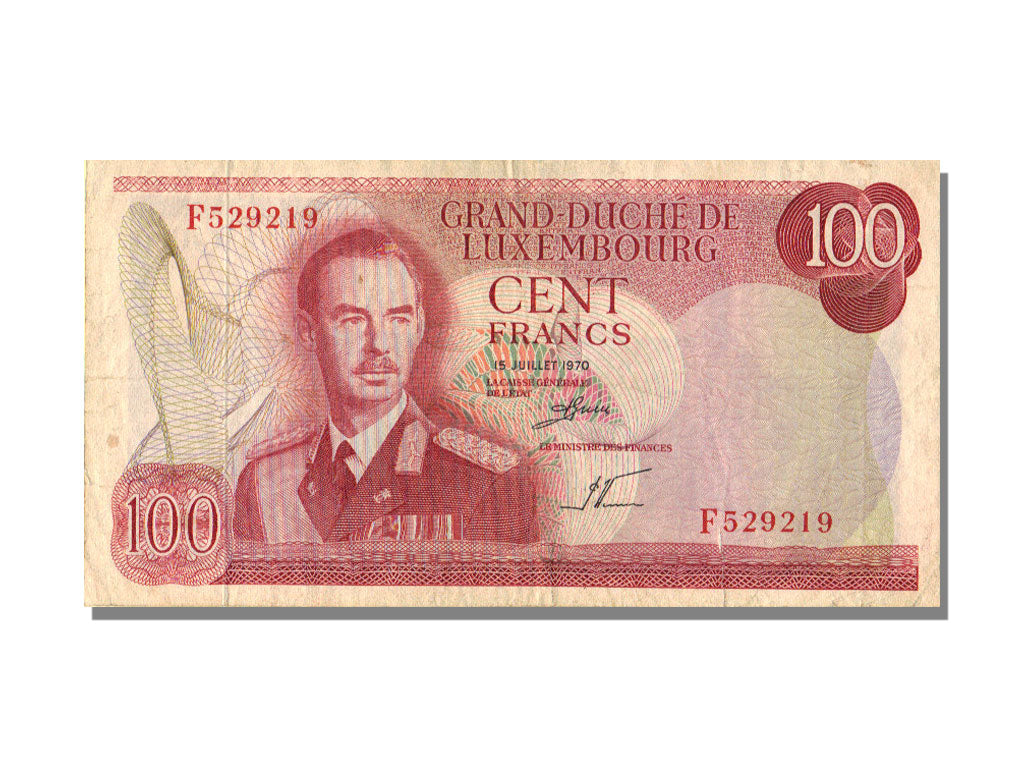 Luxembourg, 100 Francs, 1970, 1970-07-15, AU(55-58)