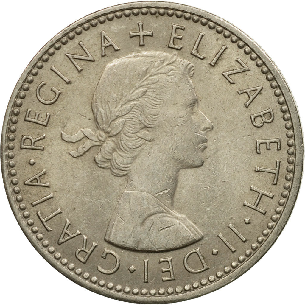 Coin, Great Britain, Elizabeth II, Shilling, 1966, AU(50-53), Copper-nickel