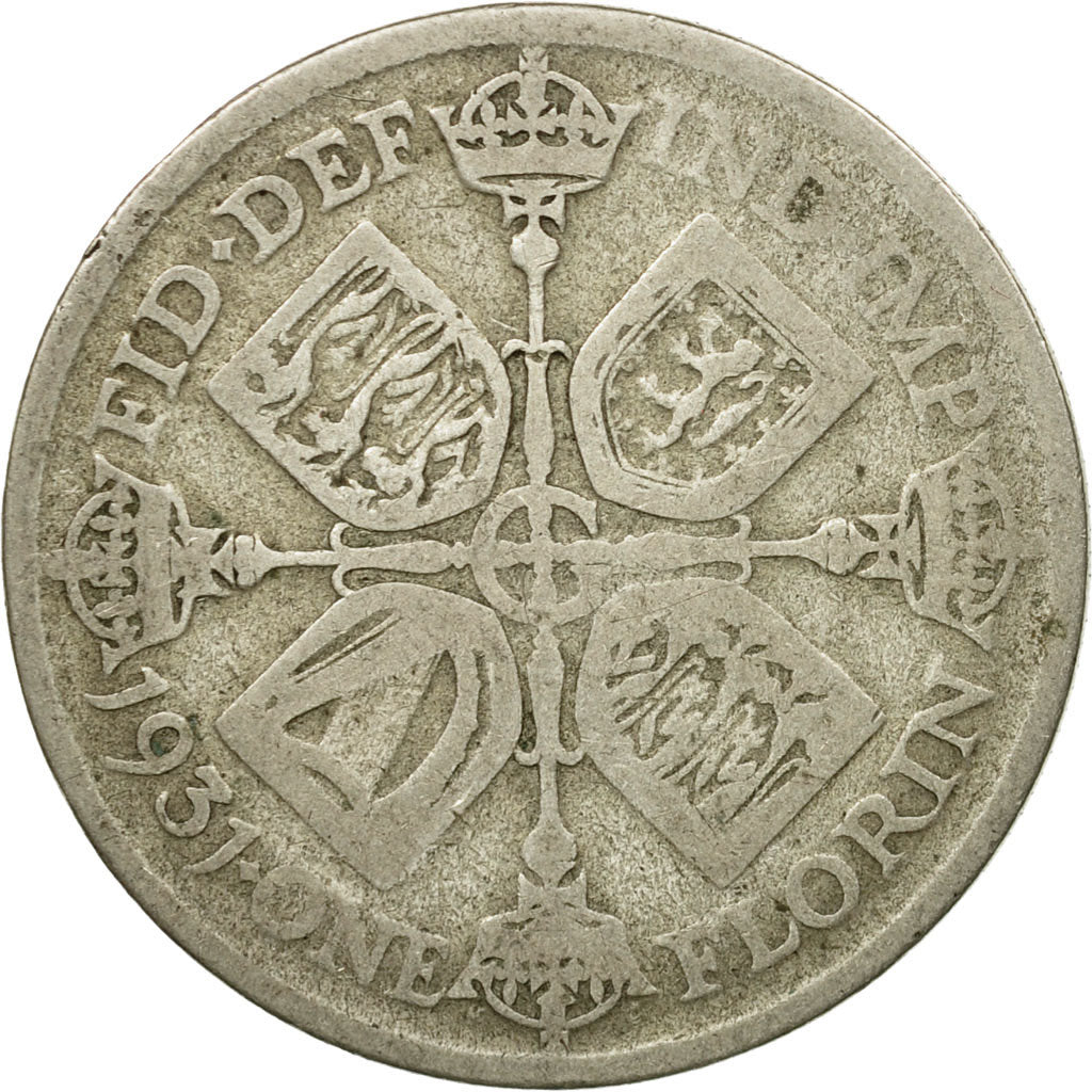 Coin, Great Britain, George V, Florin, Two Shillings, 1931, F(12-15), Silver
