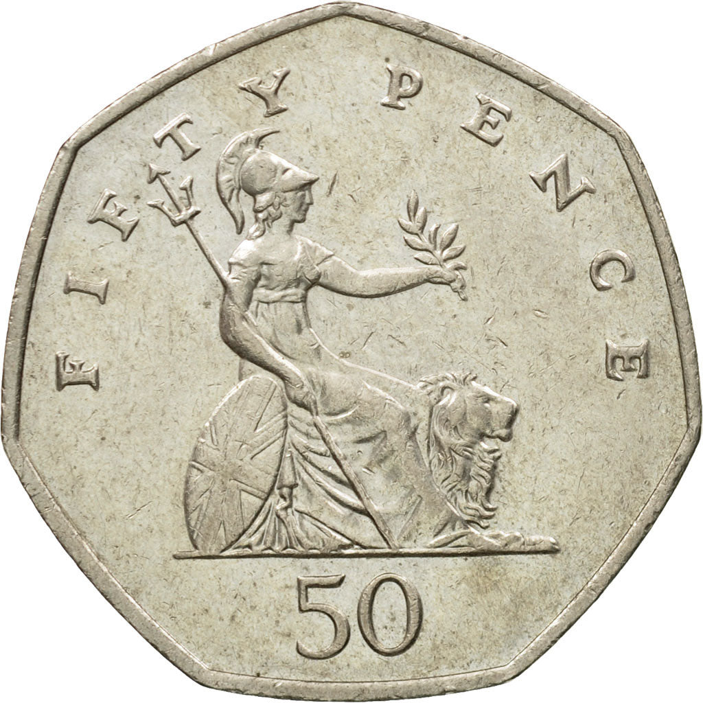 Coin, Great Britain, Elizabeth II, 50 Pence, 2005, EF(40-45), Copper-nickel