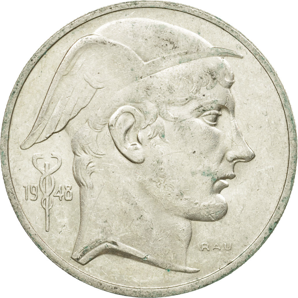 Monnaie, Belgique, 50 Francs, 50 Frank, 1948, TTB, Argent, KM:136.1