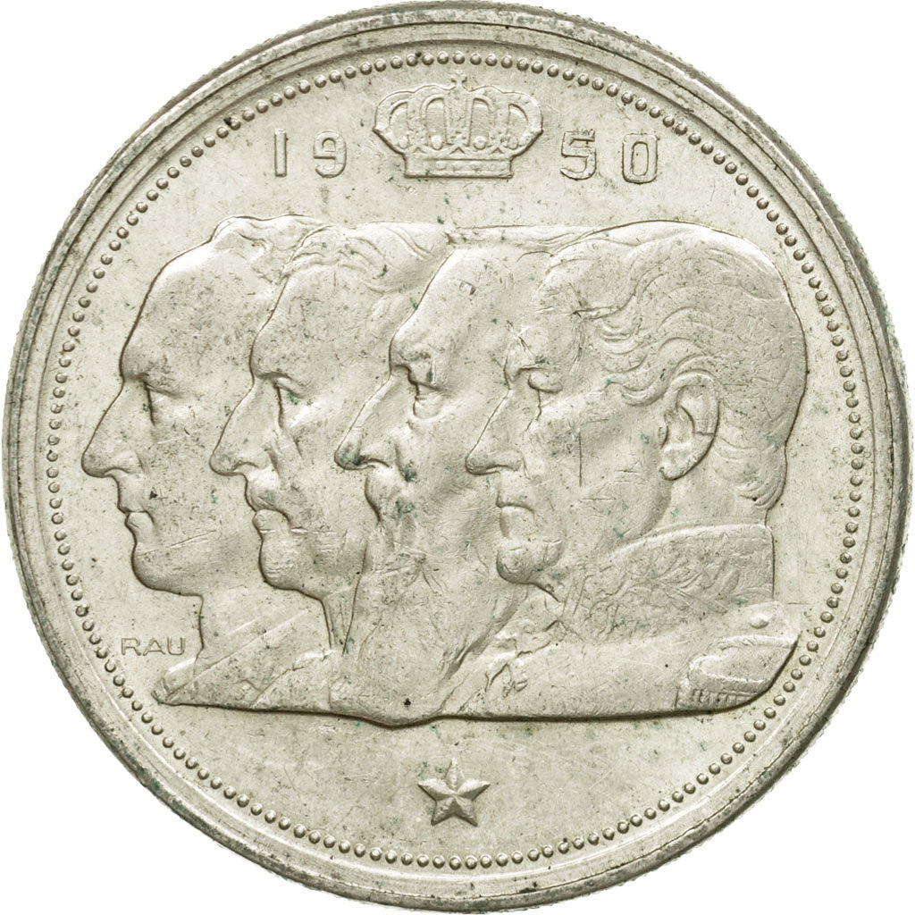 Moneta, Belgio, 100 Francs, 100 Frank, 1950, BB, Argento, KM:138.1
