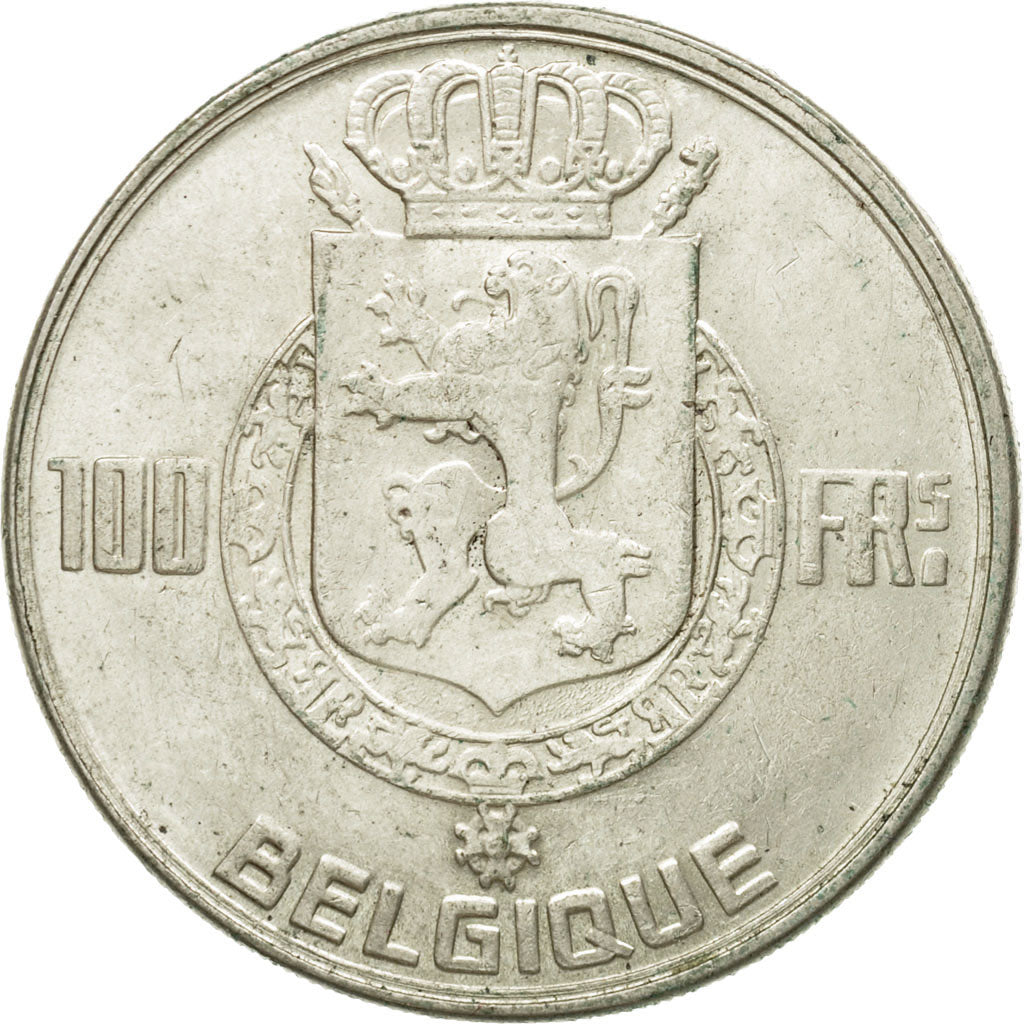 Moneta, Belgio, 100 Francs, 100 Frank, 1950, BB, Argento, KM:138.1