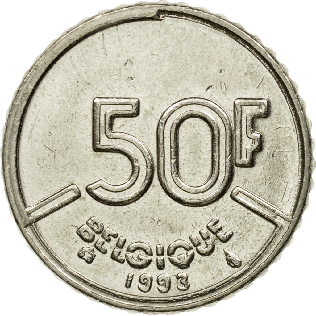Coin, Belgium, Baudouin I, 50 Francs, 50 Frank, 1993, Brussels, Belgium