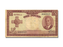 Malta, 1 Pound, 1949, MB+