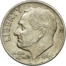 Münze, Vereinigte Staaten, Roosevelt Dime, Dime, 1964, U.S. Mint, Denver, S+