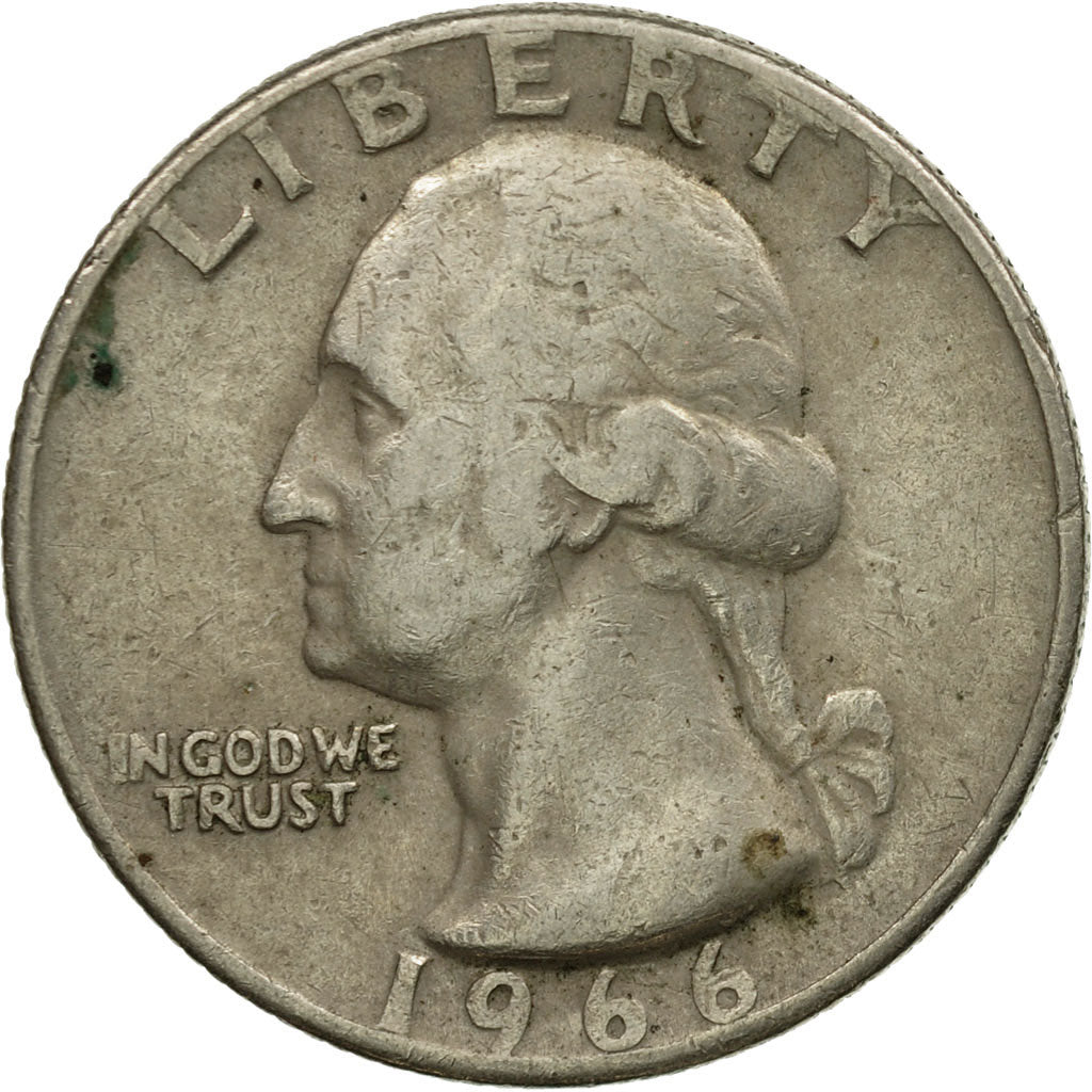 Münze, Vereinigte Staaten, Washington Quarter, Quarter, 1966, U.S. Mint