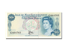 ILE DE MAN, 50 New Pence Type Elisabeth II