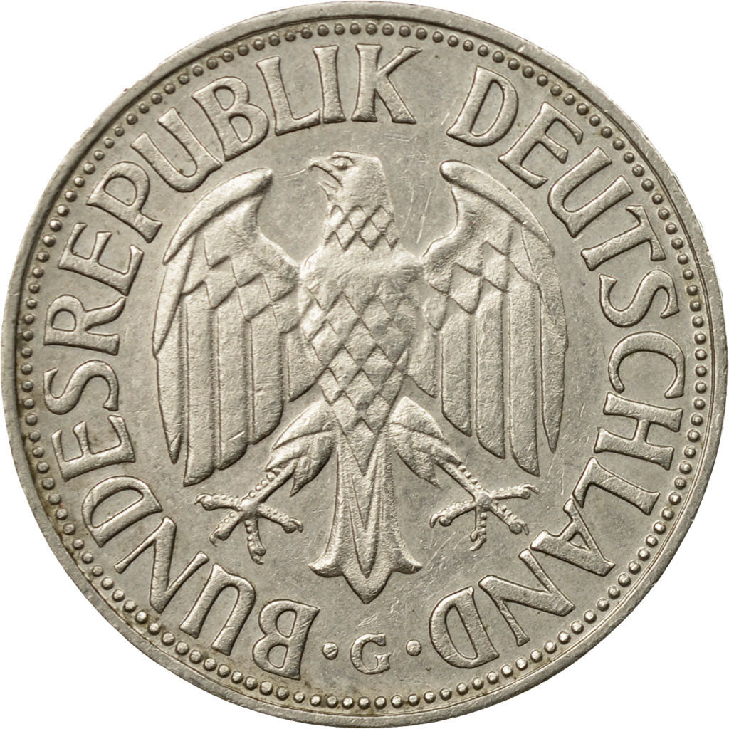 Munten, Federale Duitse Republiek, Mark, 1968, Karlsruhe, ZF, Copper-nickel