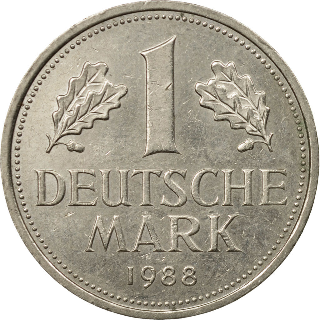 Munten, Federale Duitse Republiek, Mark, 1988, Hambourg, ZF, Copper-nickel