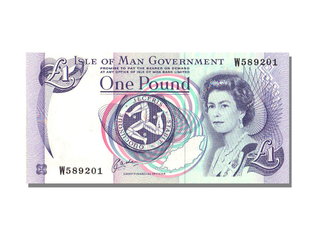 Isle of Man, 1 Pound, UNC(65-70)