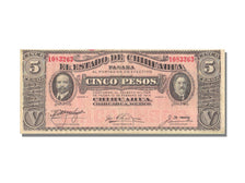 Mexico - Revolutionary, 5 Pesos, 1914, KM #S531f, 1914-02-10, AU(55-58), O-MIL