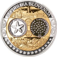 Slowenien, Medaille, Euro, Europa, STGL, Silber