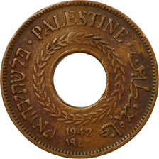 Coin, Palestine, 5 Mils, 1942, EF(40-45), Bronze, KM:3a