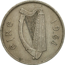 Coin, IRELAND REPUBLIC, 6 Pence, 1961, EF(40-45), Copper-nickel, KM:13a