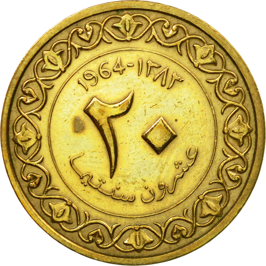 Monnaie, Algeria, 20 Centimes, 1964, Paris, TTB, Aluminum-Bronze, KM:98