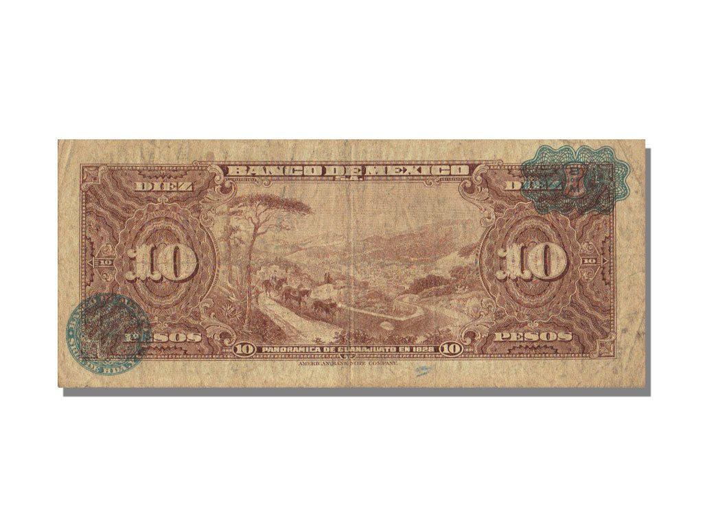 Banknote, Mexico, 10 Pesos, 1954, 1954-09-08, KM:58b, AU(50-53)
