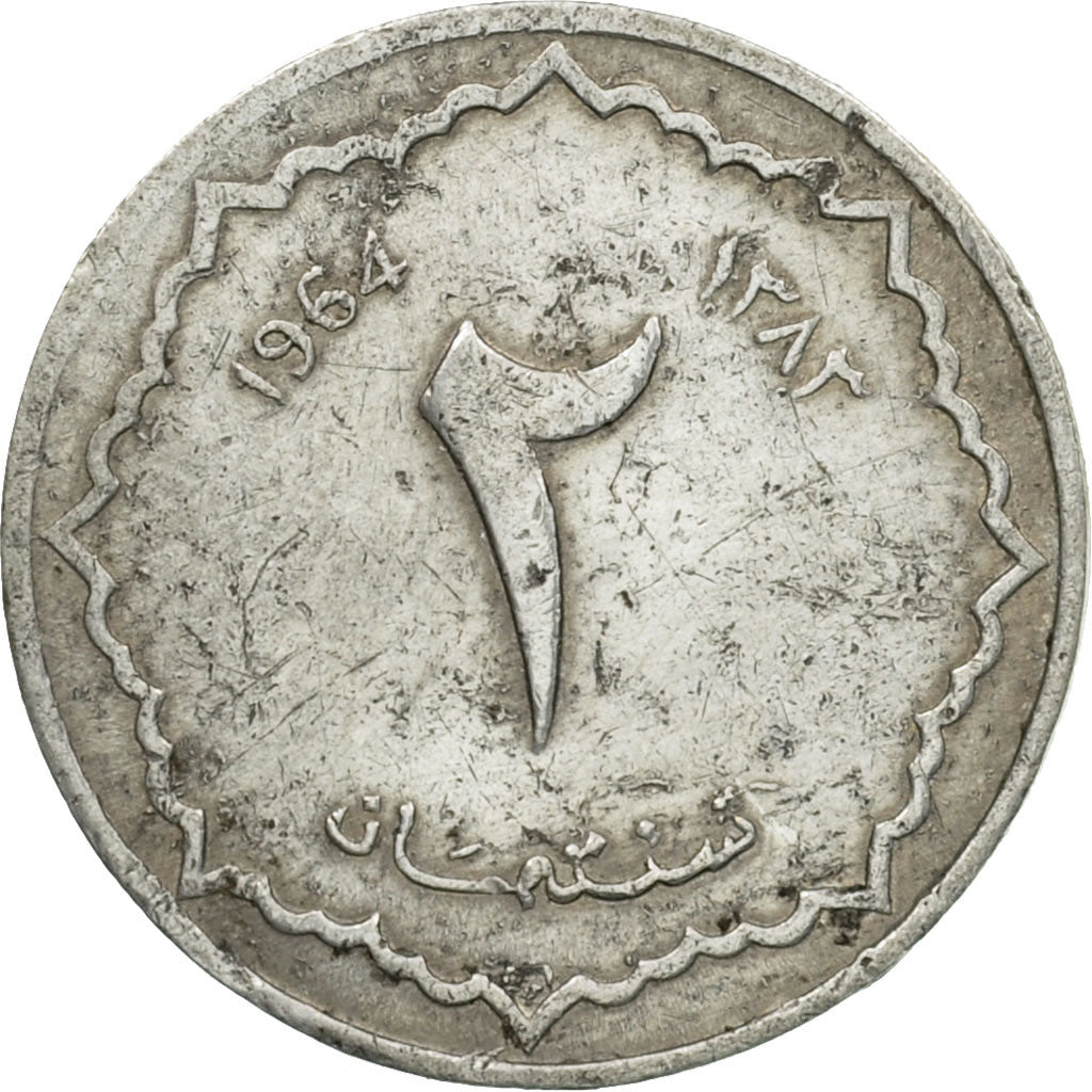 Coin, Algeria, 2 Centimes, 1964, Paris, VF(30-35), Aluminum, KM:95