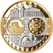 Griekenland, Medaille, Euro, Europa, FDC, Zilver