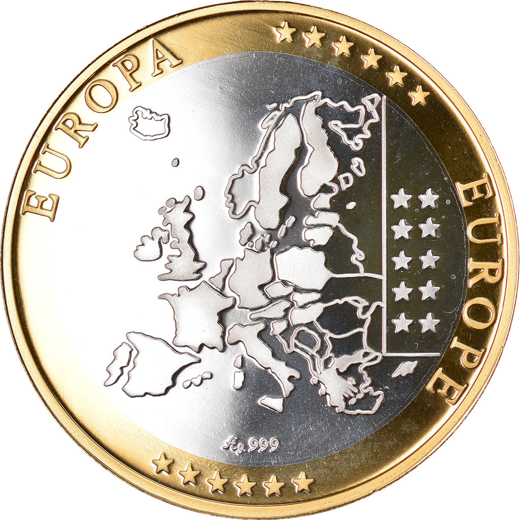Griekenland, Medaille, Euro, Europa, FDC, Zilver