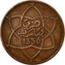 Monnaie, Maroc, Yusuf, 10 Mazunas, 1912, bi-Bariz, Paris, TTB, Bronze, KM:29.1