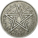 Munten, Marokko, Mohammed V, 2 Francs, 1951, Paris, ZF, Aluminium, KM:47