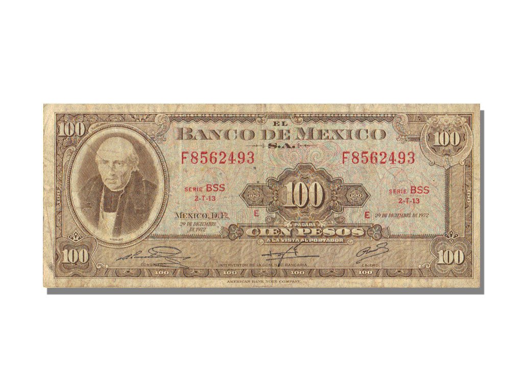 Mexico, 100 Pesos, 1972, KM #61h, 1972-12-29, EF(40-45), F8562493